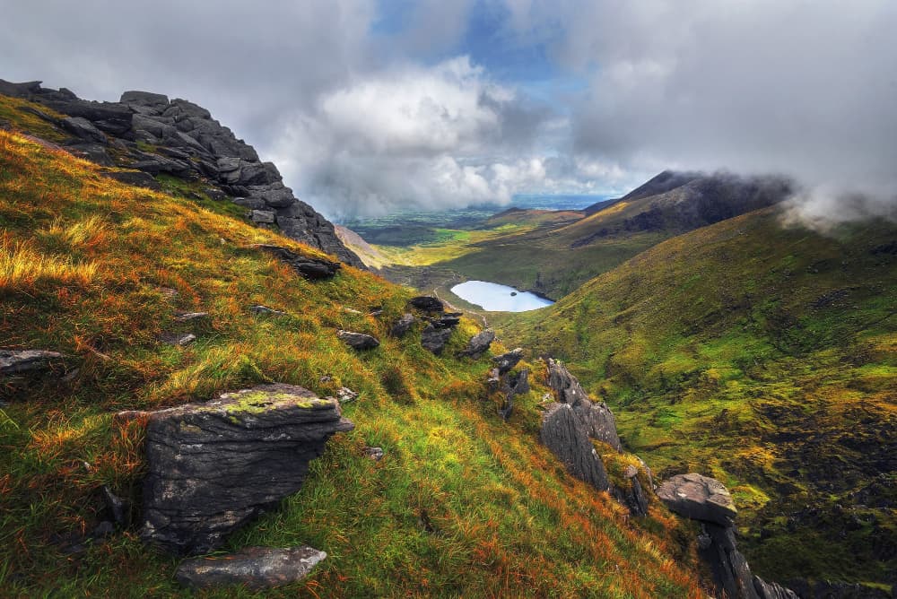 Irish mountain landscape — Carrauntoohail Kerry Ireland
